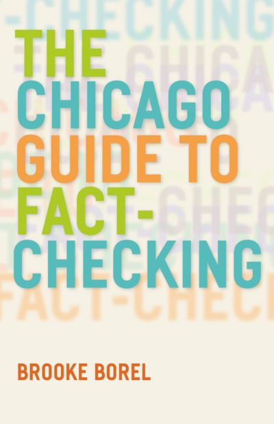 Cover of the book "The Chicago Guide to Fact-Checking: